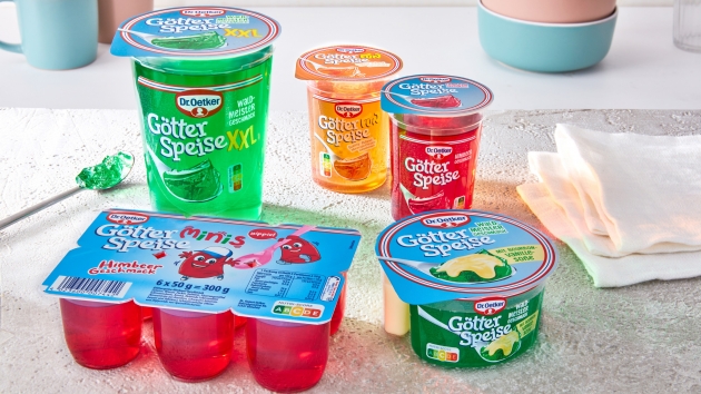 Dr. Oetker relauncht Wackelpudding - Dessertklassiker Götterspeise von Dr. Oekter im neuen Gewand - Quelle: Dr. August Oetker Nahrungsmittel KG